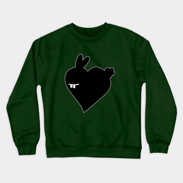 I Love Rabbits - Cute Funny Heart Shaped Bunny Crewneck Sweatshirt by lunalunera